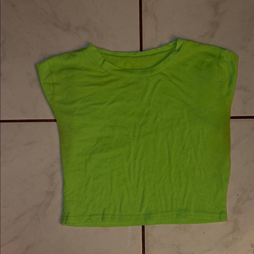 Vibrant Green Kids Shirt